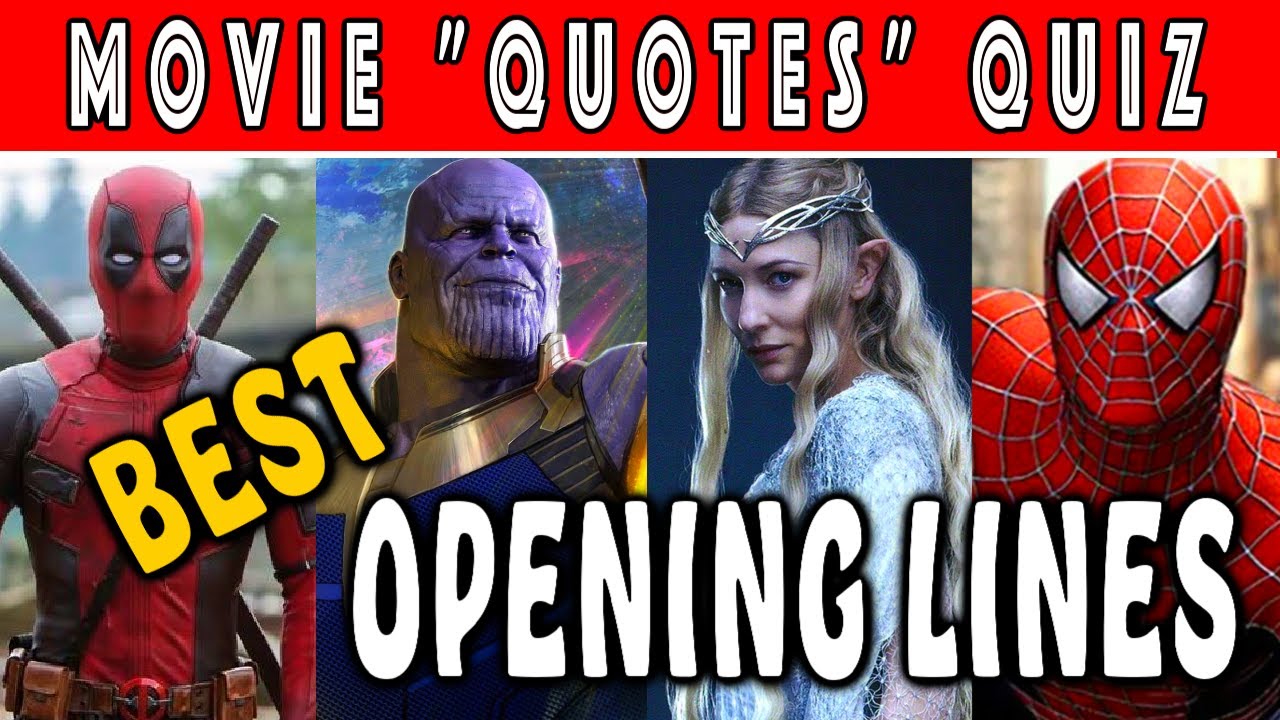 Test Your Movie Knowledge | Greatest First Lines