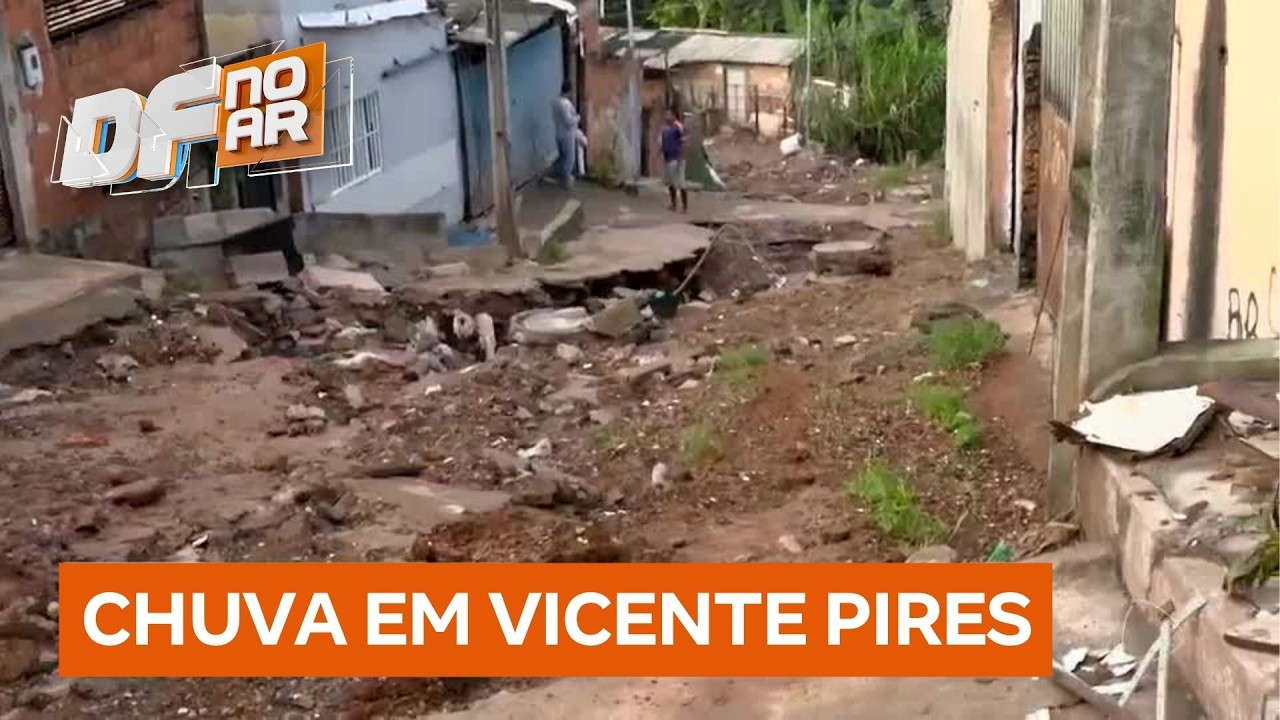 Administrador de Vicente Pires (DF) fala de situa&ccedil;&atilde;o cr&iacute;tica de ruas ap&oacute;s chuvas intensas | DF no Ar