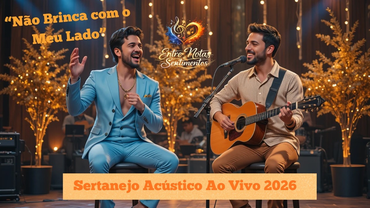 Sertanejo Acústico Ao Vivo 2026 🎶 Dueto Romântico Incrível | Entre Notas e Sentimentos