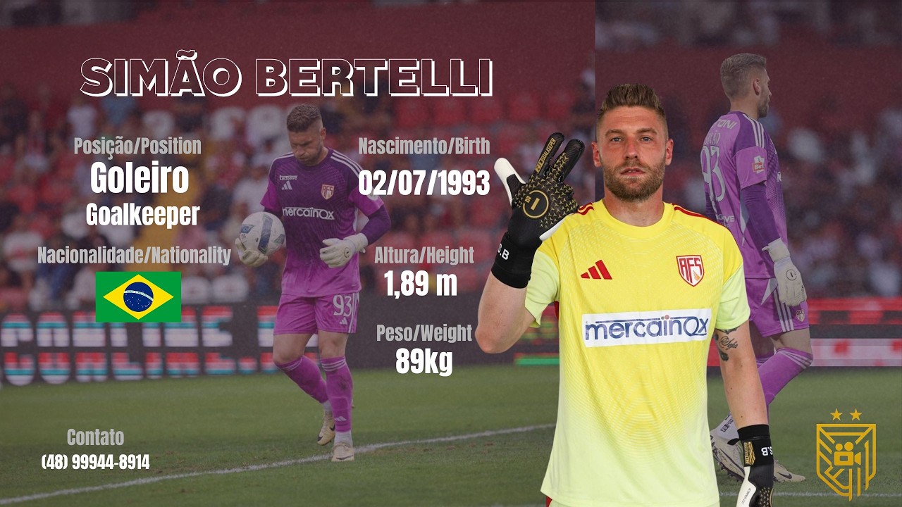 Simão Bertelli - Goleiro - Temporada 25/26