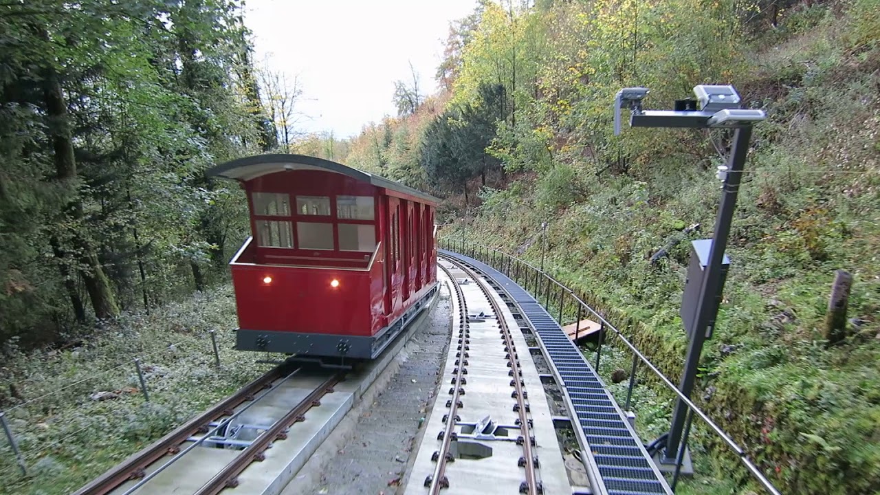 Standseilbahn 6365.01 Bürgenstockbahn 2017 Kehrsiten - Bürgenstock Talfahrt - Funicular