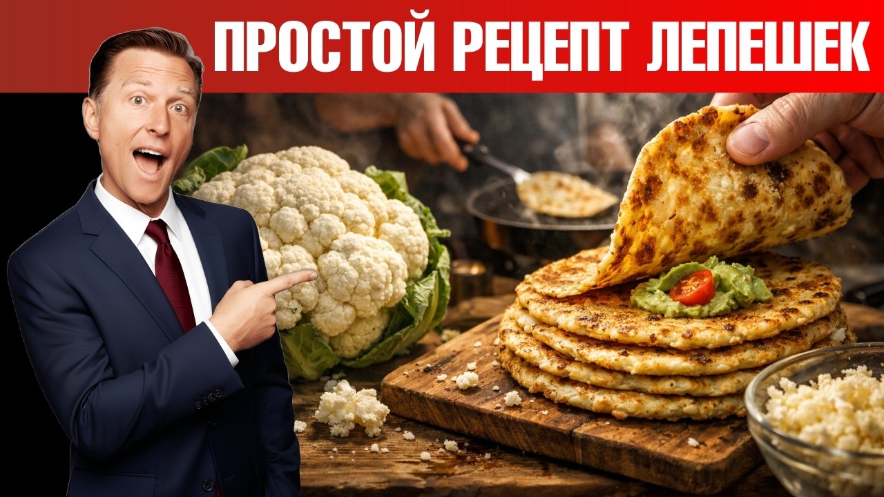 Гениальная замена хлебу: лепёшки из цветной капусты без муки🔥