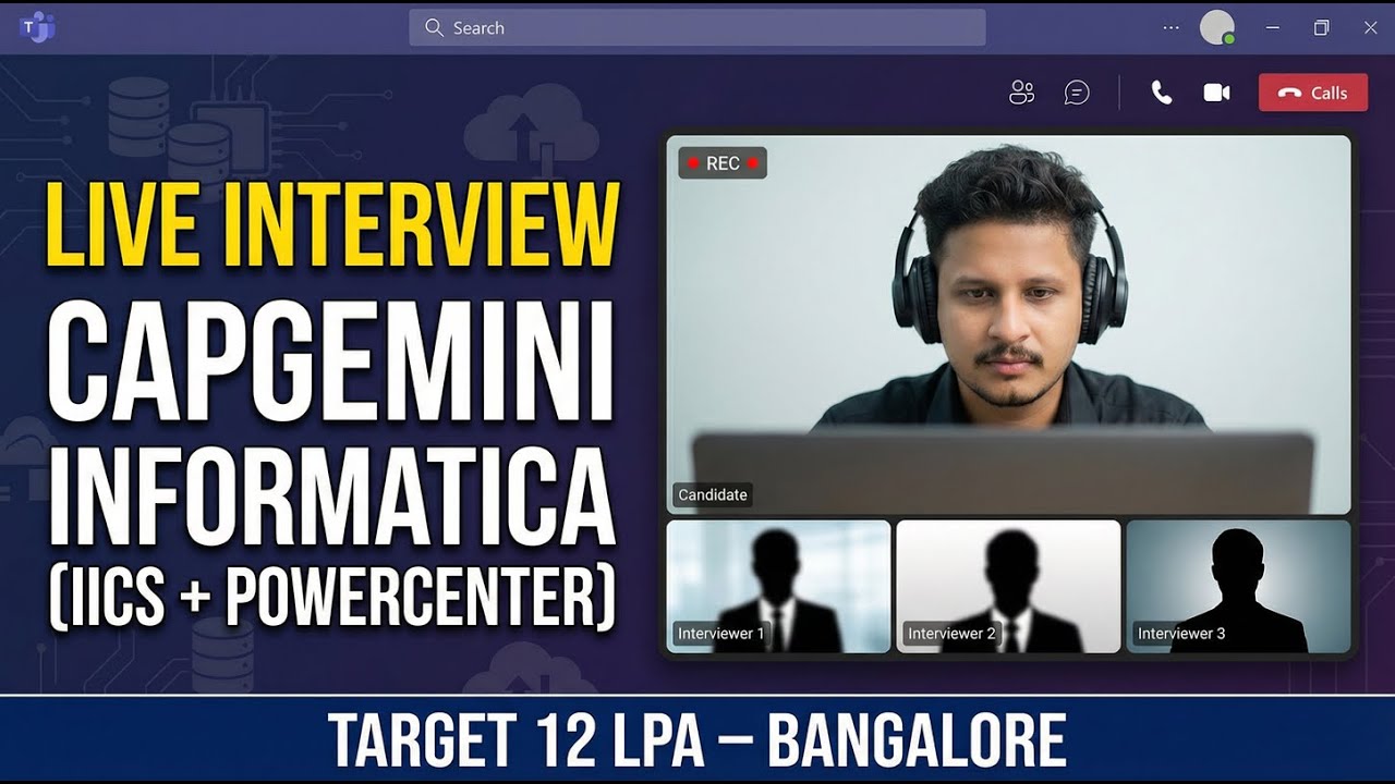 Пройдите собеседование в Capgemini Informatica и получите работу с 12 LPA! (Навыки Excel, SQL, Un...