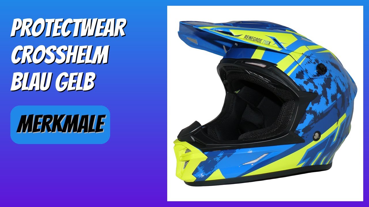 BEWERTUNG (2025): protectWEAR Crosshelm blau gelb. Infos