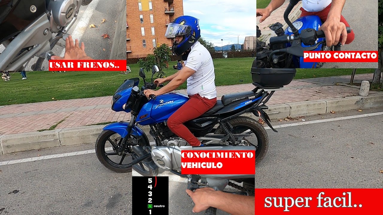 como manejar una moto de cambios