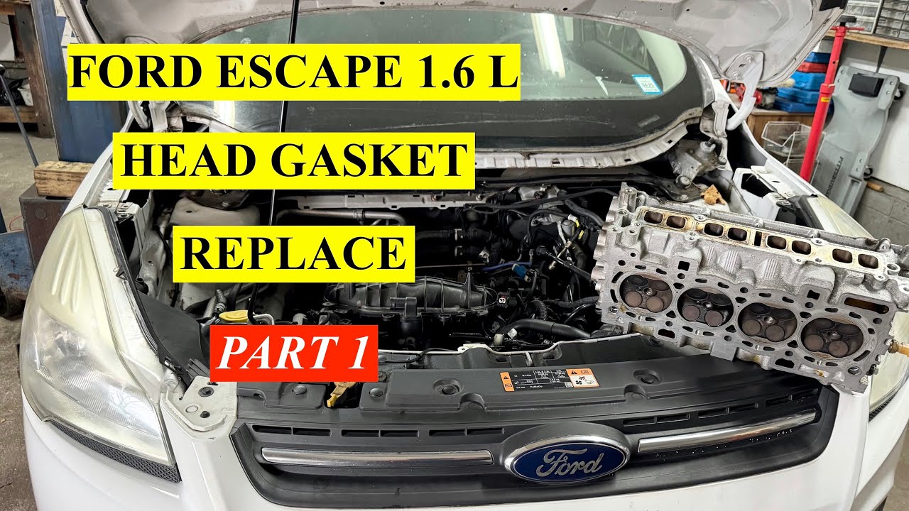 Замена прокладки головки блока цилиндров Ford Escape 1.6L (часть 1) – снятие головки блока цилиндров