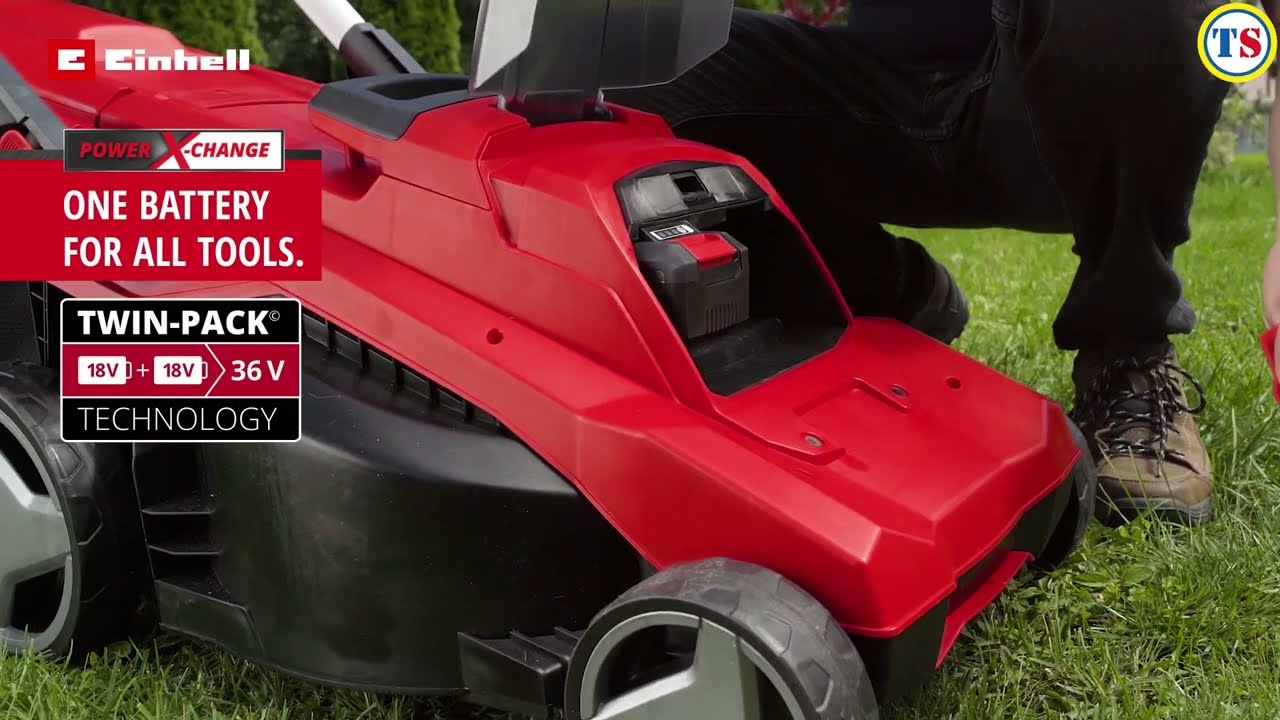 Einhell Power X-Change 38cm Cordless Mower with Batteries | Toolstation