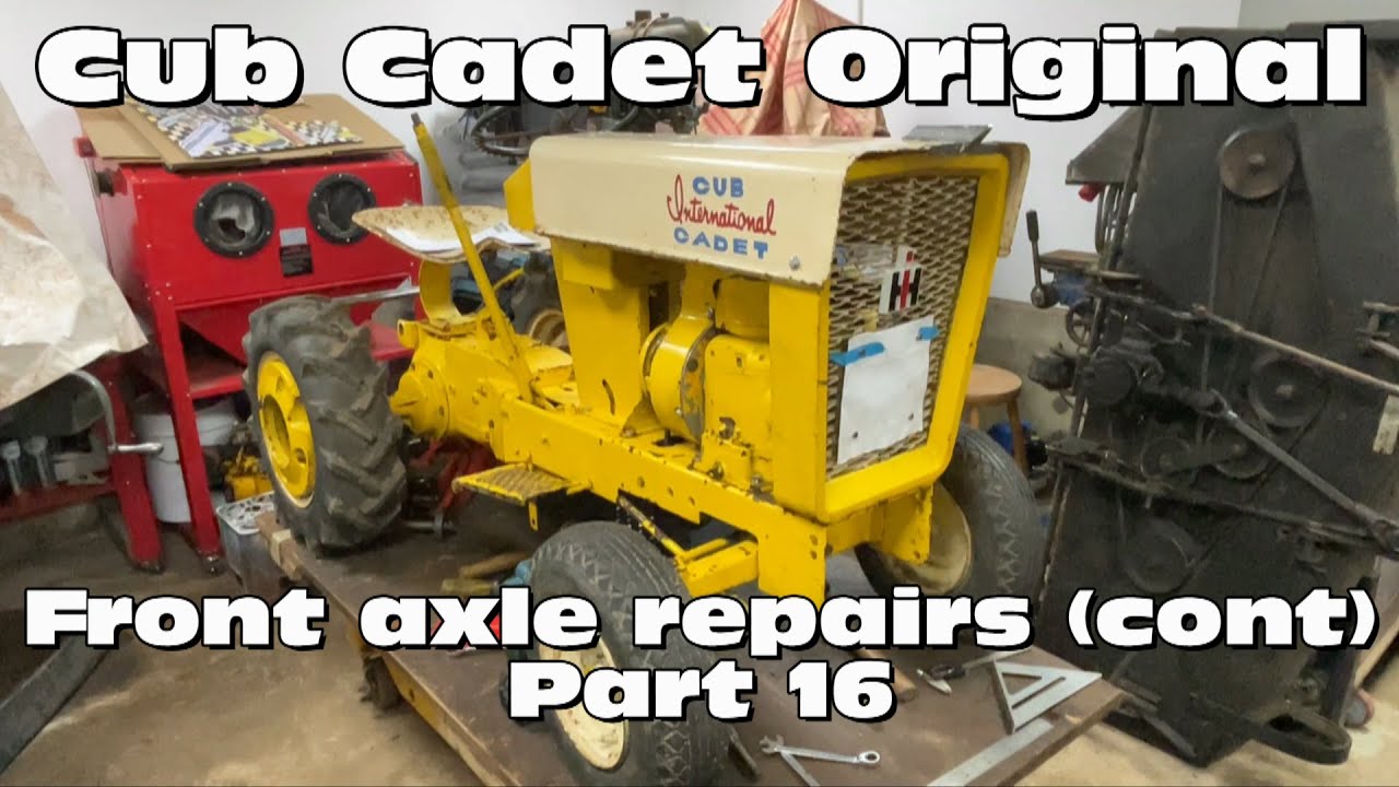 Оригинальная модель Cub Cadet - Продолжение ремонта передней оси (Часть 16)