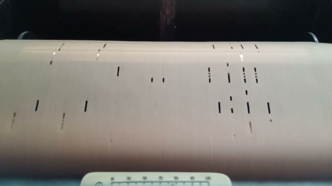 Tico-Tico on QRS Player Piano Roll 