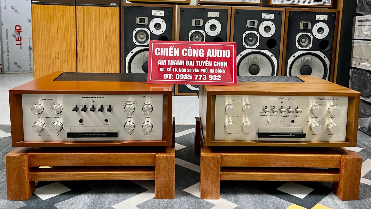 Âmli MARANTZ PM6 và PM6A.(350w). Đẹp xuất sắc và zin nguyên bản. Chơi hay bày đẹp. Ghép đc nhiều loa