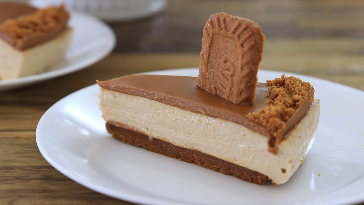 No-Bake Lotus Biscoff Cheesecake Recipe | Cookie Butter Cheesecake Recipe