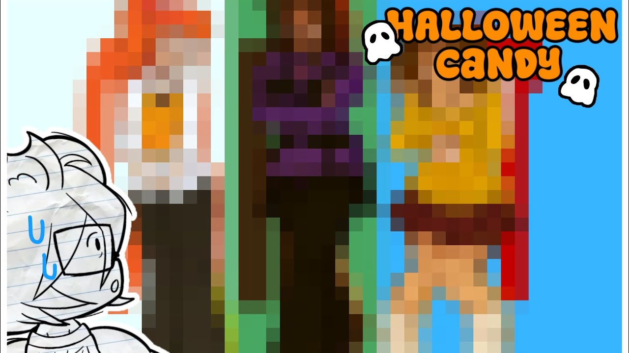 Turning POPULAR Candies into CUTE GIRLS! (HALLOWEEN THEMED) #halloween #speedpaints #candies 