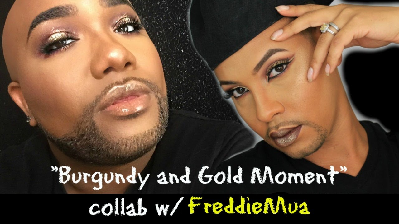 Burgandy and Gold Moment | Byron Shears w/  FreddieMUA