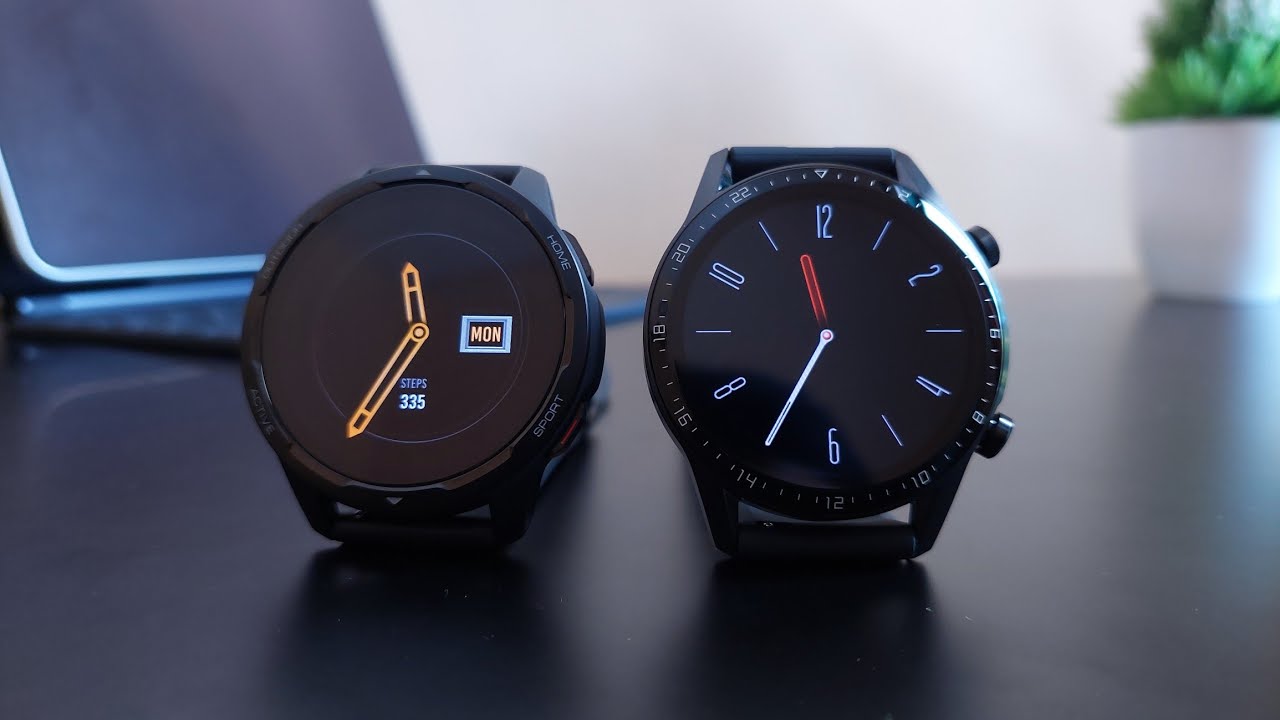 side by side: Xiaomi Watch S1 Active vs Huawei Watch GT 2 46mm