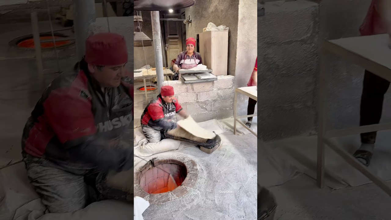 Armenian traditional lavash bread baking culture