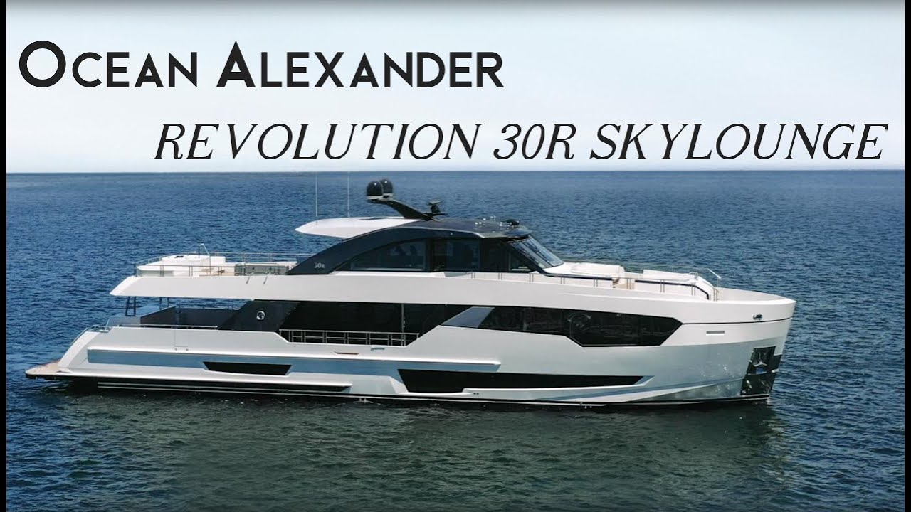 $12.7M - Ocean Alexander 30R Skylounge Luxury Superyacht Walkthrough