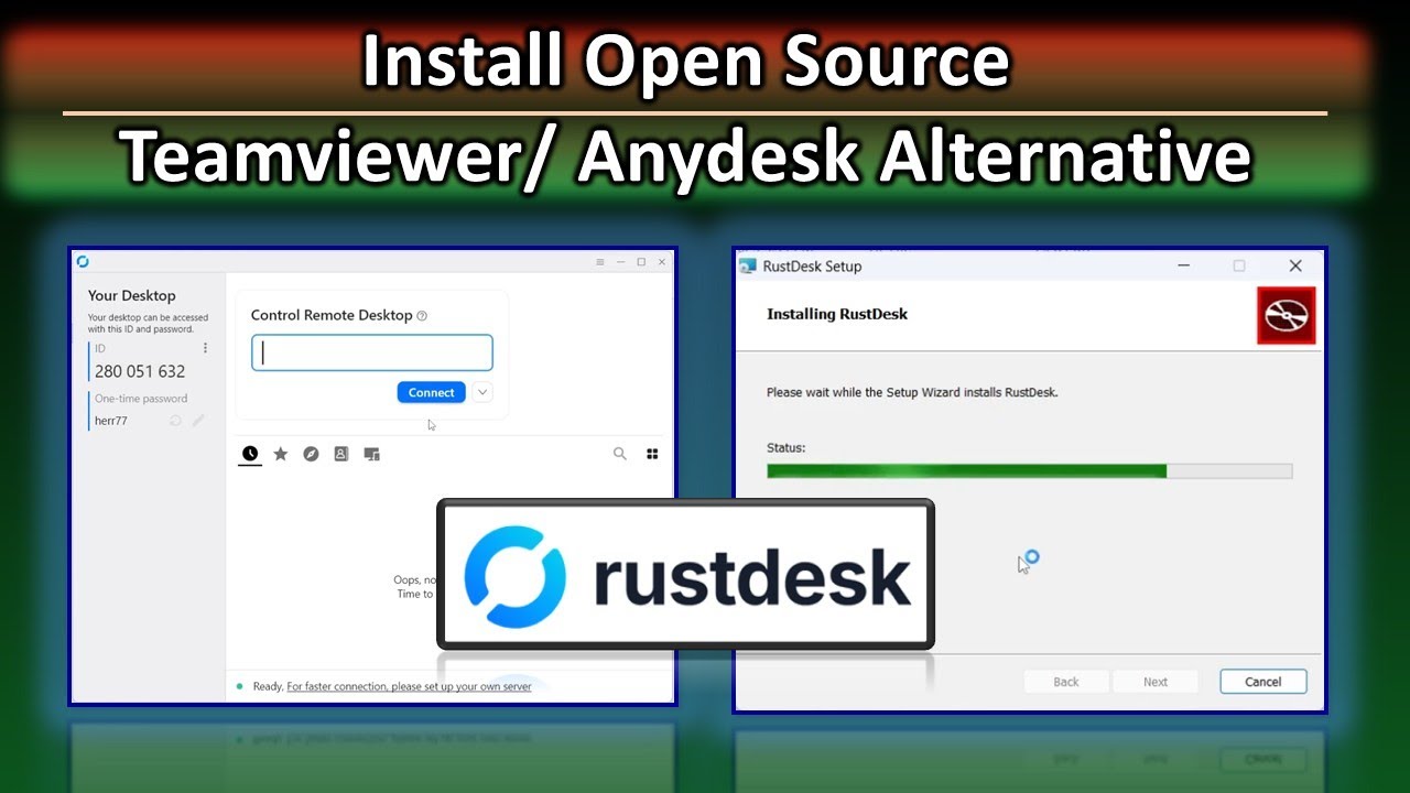 Альтернатива TeamViewer/Anydesk с открытым исходным кодом | Как установить RustDesk