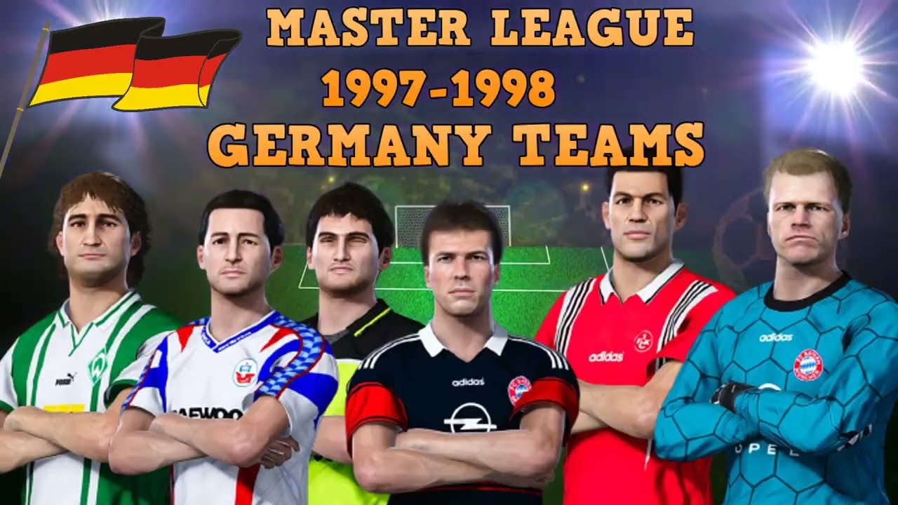 PES 2021 - Germany Clubs 1997-98 - Master League Option File - Patch - Open Link - Classic Teams