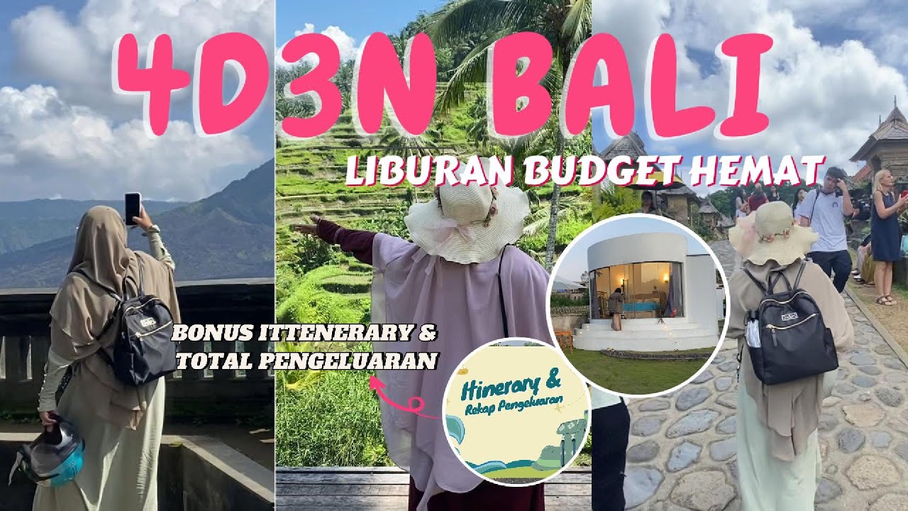 Vlog Liburan Bali 4 Hari 3 Malam - Lengkap dengan Total Pengeluaran!