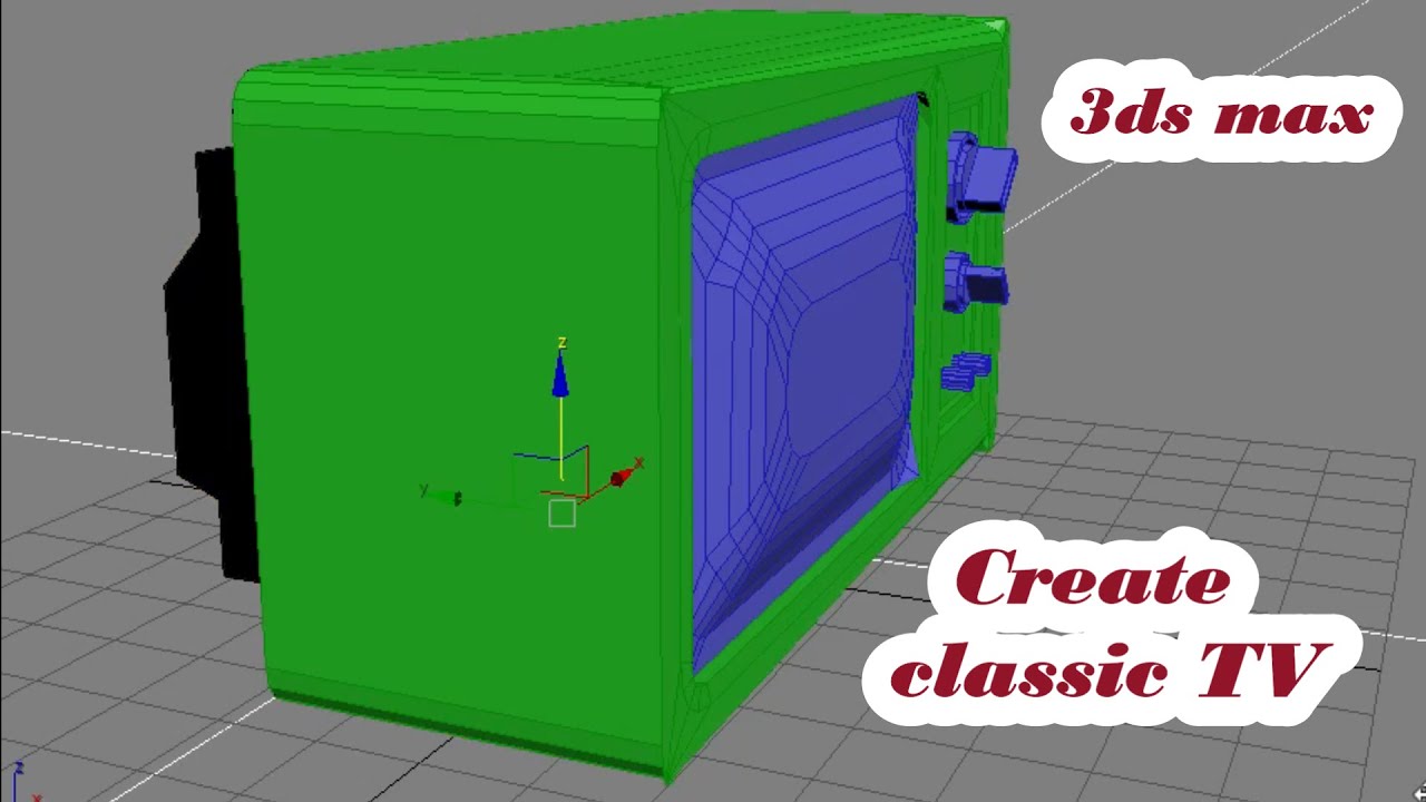 Create classic TV Modeling old TV in  3ds max