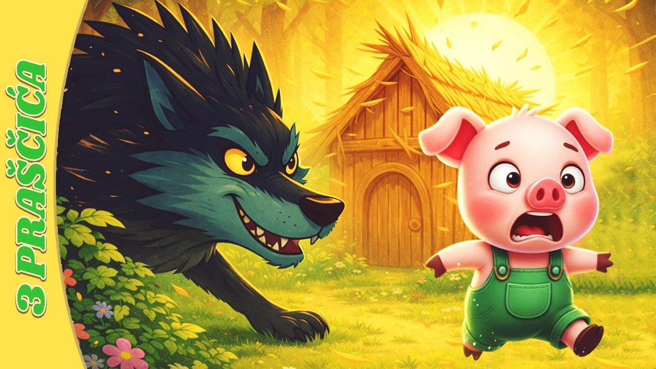 Tri Praščića 🐷📖  Najljepše Priče za Djecu na Hrvatskom + Pjesmice ✔ Animirana Bajka