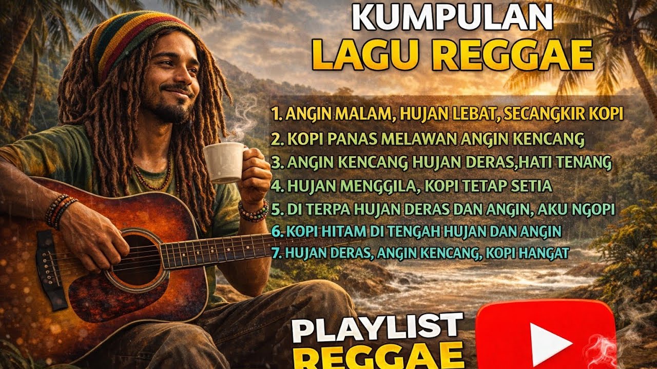 Kumpulan lagu reggae 2026// angin malam ,hujan lebat, secangkir kopii