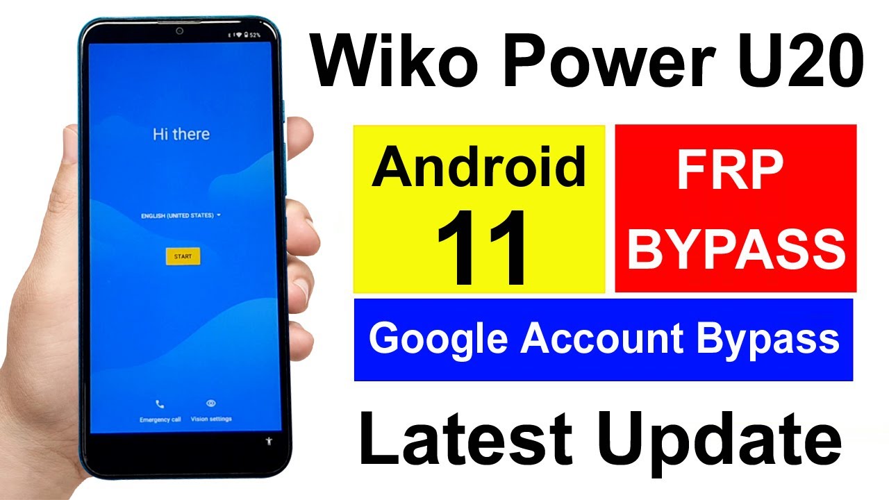 Wiko Power U20 Frp Bypass | Wiko Power U20 W-V750BN Google Account Bypass | Wiko U20 Frp Android 11
