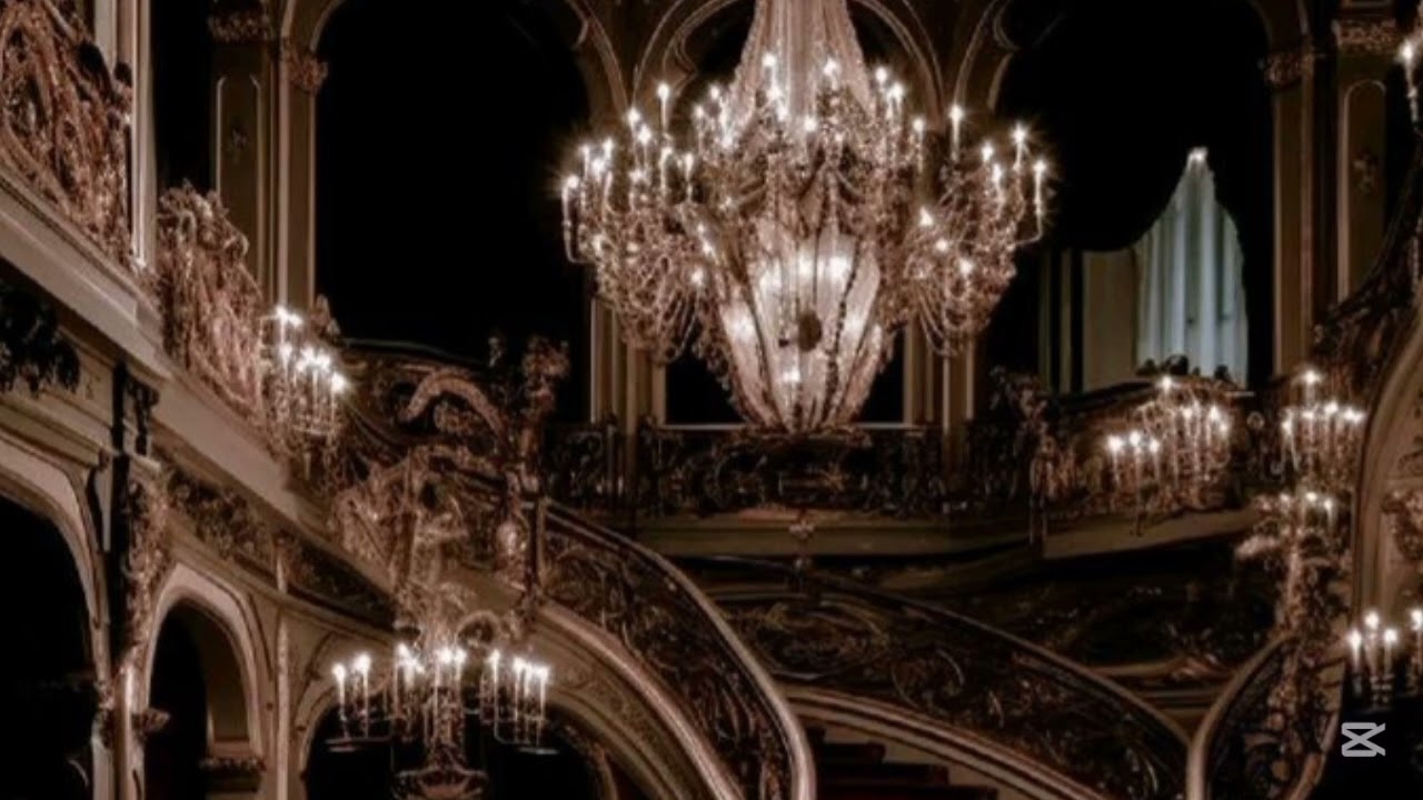 Moonstruck butits playing in an empty castle and it's raining outside.
