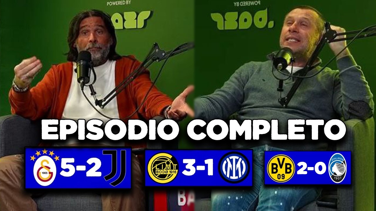 Galatasaray 5-2 Juventus, Bodo 3-1Inter, Dormund 2-0 Atalanta Speciale Champions Con Cassano & Adani