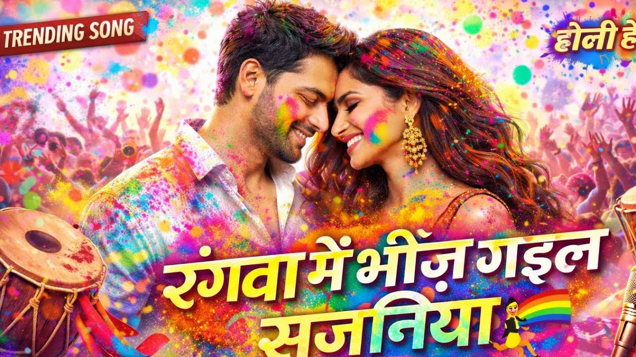 🌈 रंगवा में भींजल सजनिया 💃 | Holi Dance Song 2026 | DJ पे कमरिया डोले 🔥