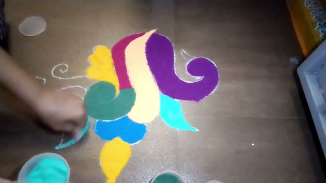 “Easy Peacock Rangoli Design for Beginners Step-by-Step Simple Kolam | New 2026 Festival Special”