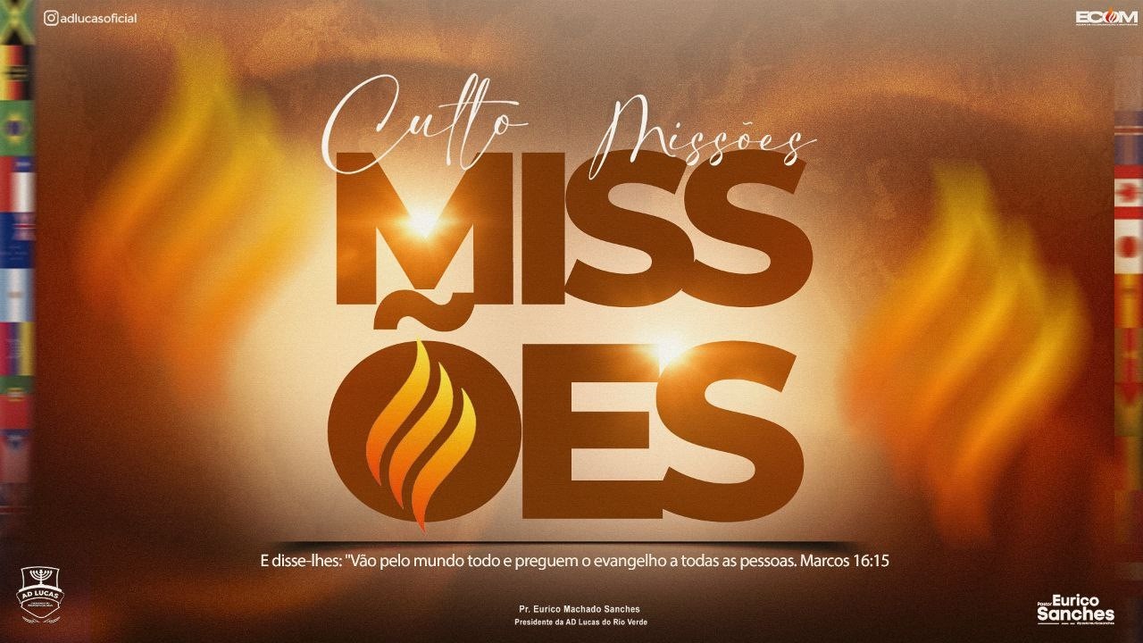 CULTO DE MISSÕES DIA 08 / 03 / 2026