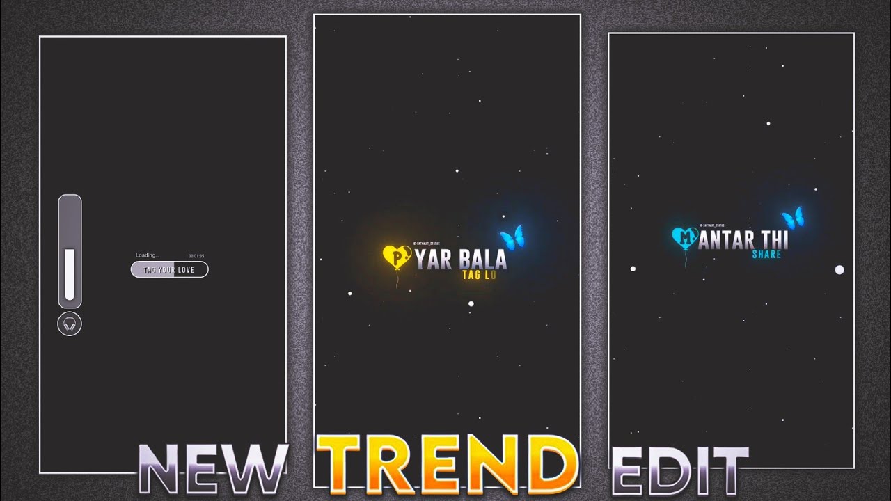 New black screen lyrics video editing | Instagram trending black screen lyrics video kaise banaye