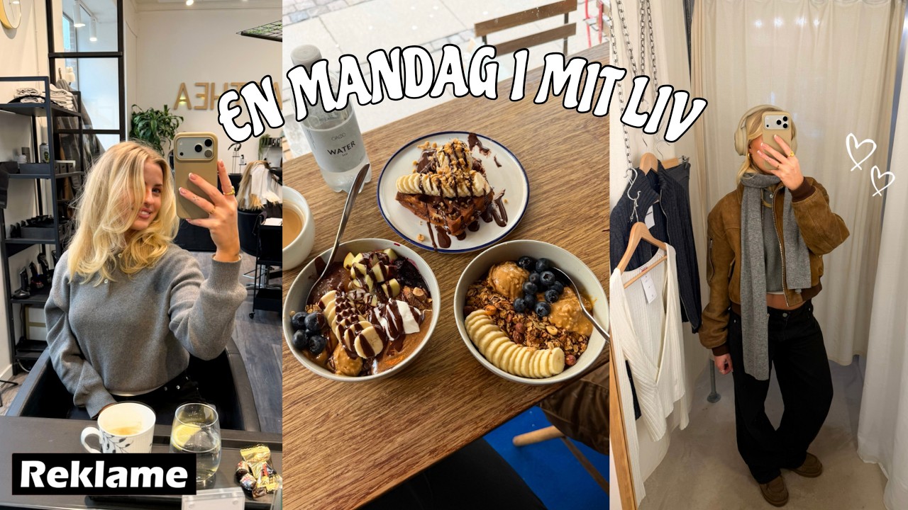 VLOG: Til frisøren, frokost-date & opskrift på mine overnight oats