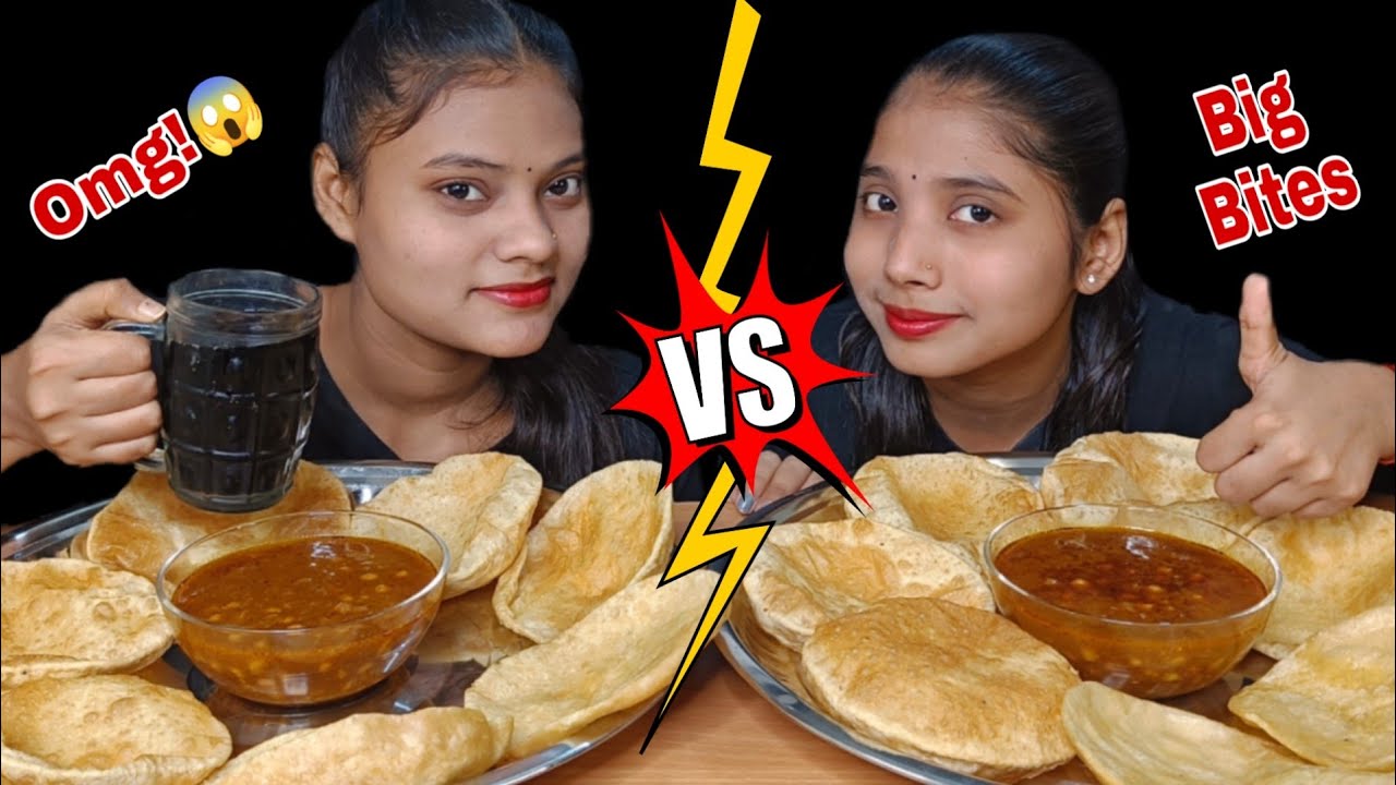 Asmr Eating Chole Bhature Big Bites | Spicy Chole Bhature Challenge | Food Challenge | Street Food