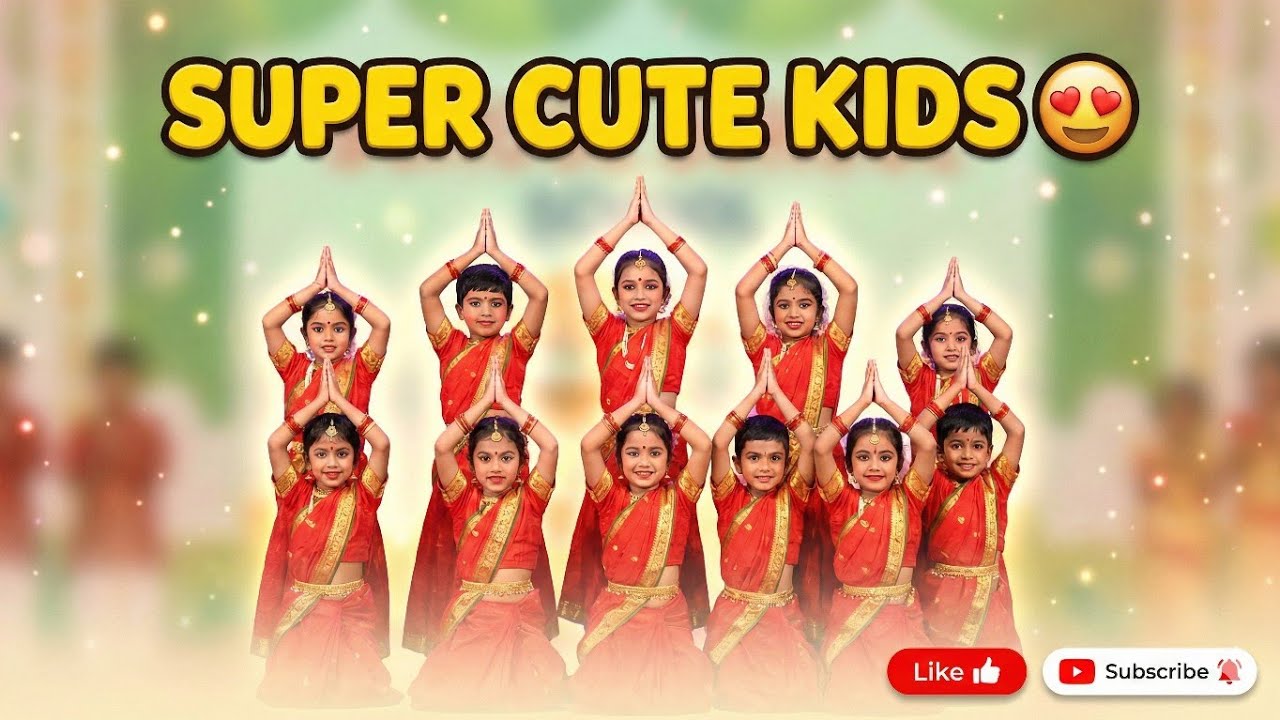Super cute Indian kids'🧚group dance | This is just too cute | This Indian cute kids group💫 dance 