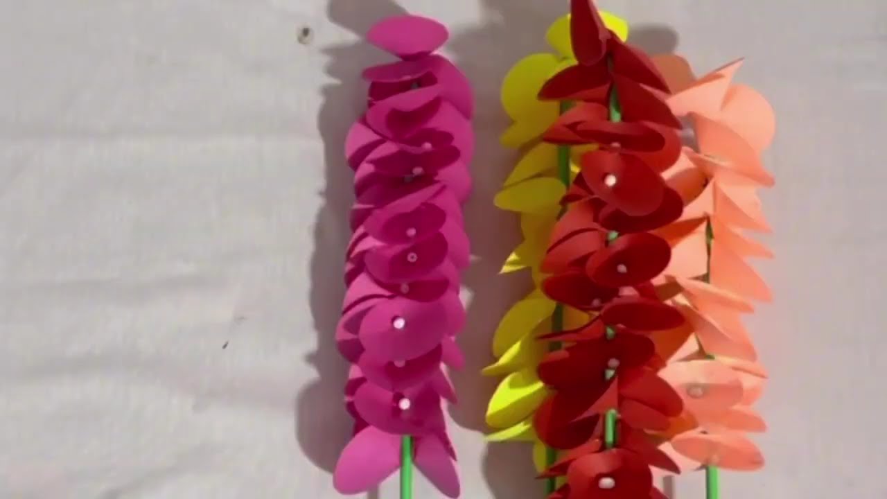 How to Make Flower With Colour Paper