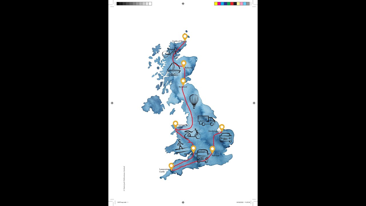 Helen setting off  at Castle of Mey