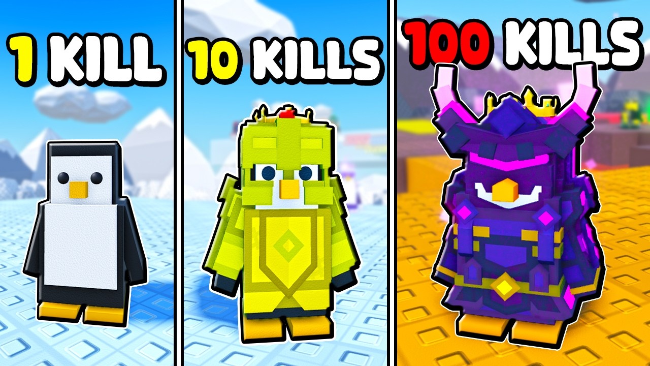 SEMPRE QUE EU FIZER UMA KILL GANHO UM NOVO PINGUIM NO KNOCKOUT (ROBLOX)
