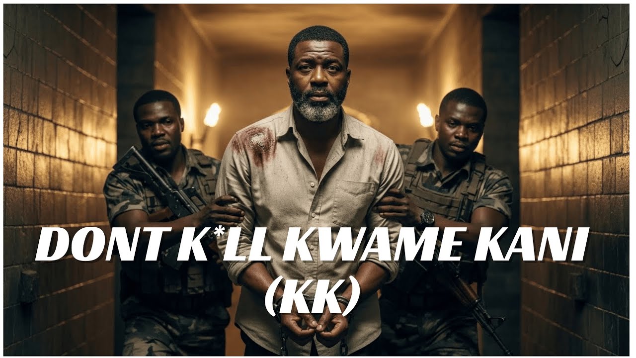 HE IS ABOUT TO GET THE DEATH SENTENCE BECAUSE OF THE LOVE FOR HIS PEOPLE .THE STORY OF KWAME KANI KK