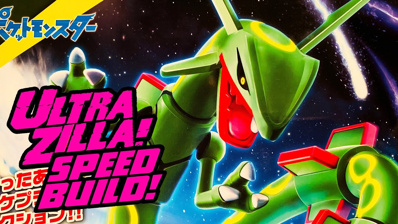 BANDAI POKEMON PLAMO RAYQUAZA SPEED BUILD!