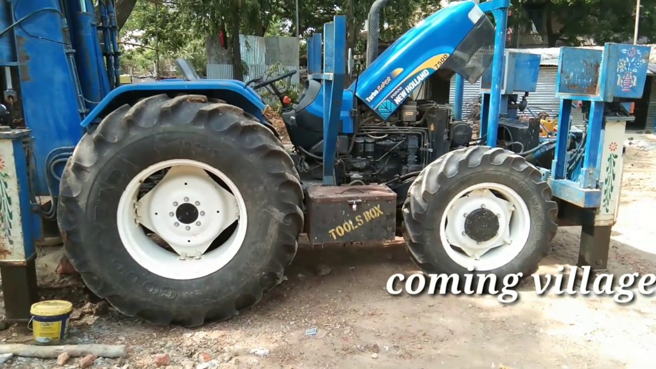 new holland 7500 4wd Tractor mounted rig  borewoll