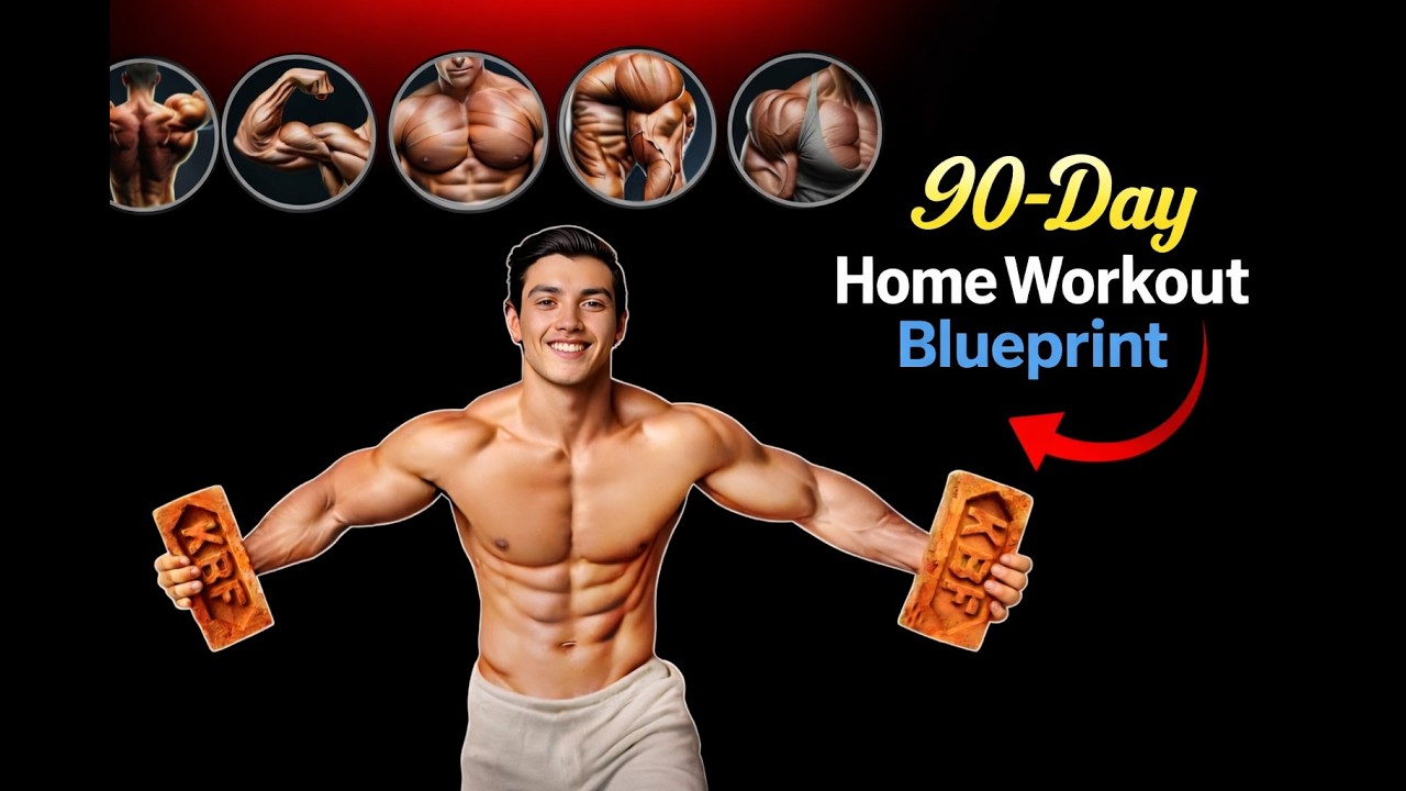 90-Day Home Workout Blueprint 🔥 Full Body Transformation Challenge (No Gym Needed)