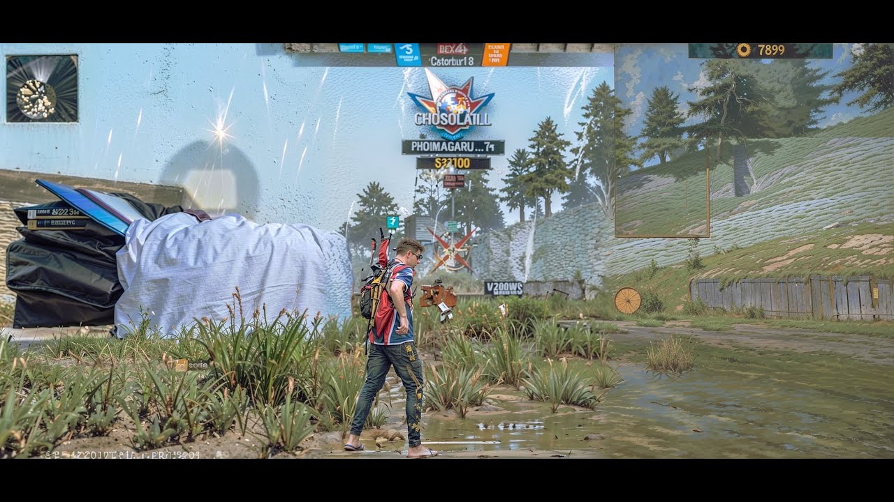 2 VS 2 desert eagle and woodpecker one tap challenge 🥷BRG