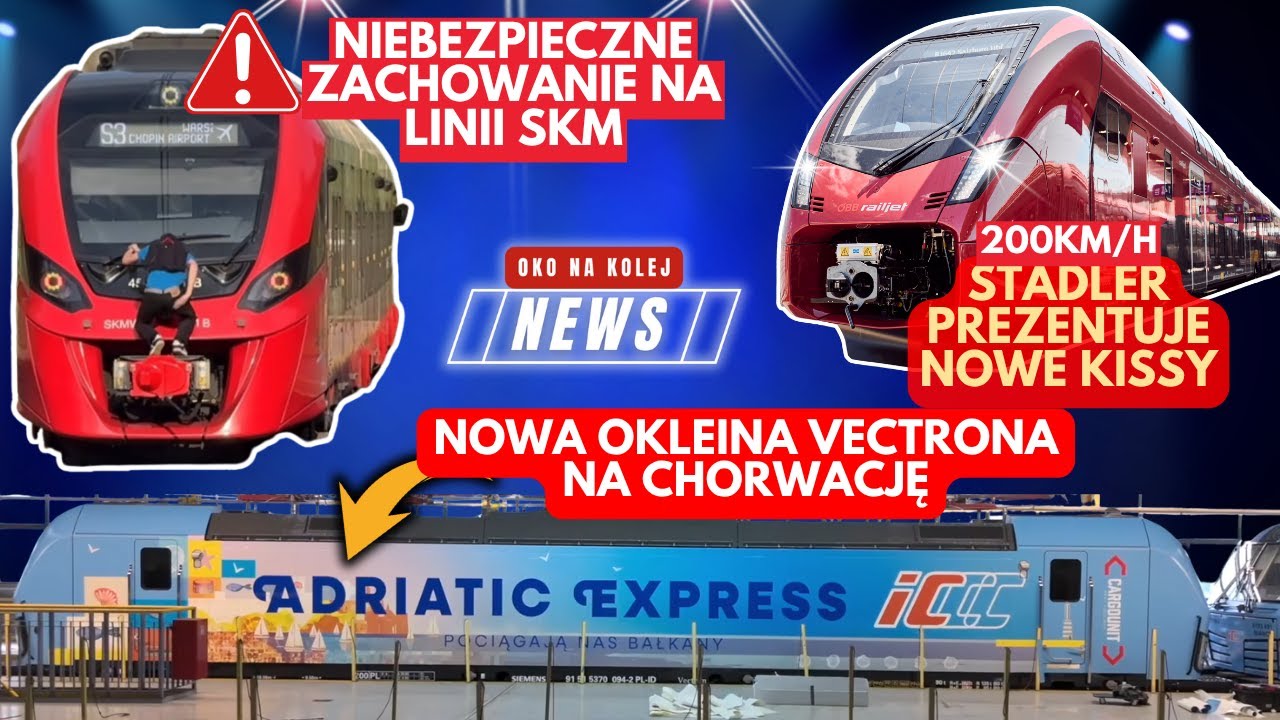 Incydent na linii SKM, Frekwencja w PKP Intercity, Nowa generacja KISS'ów, Adriatic Express