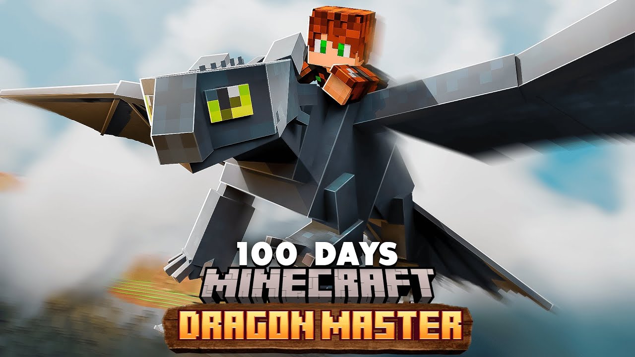 I Survived 100 Days in HOW TO TRAIN YOUR DRAGON Minecraft!