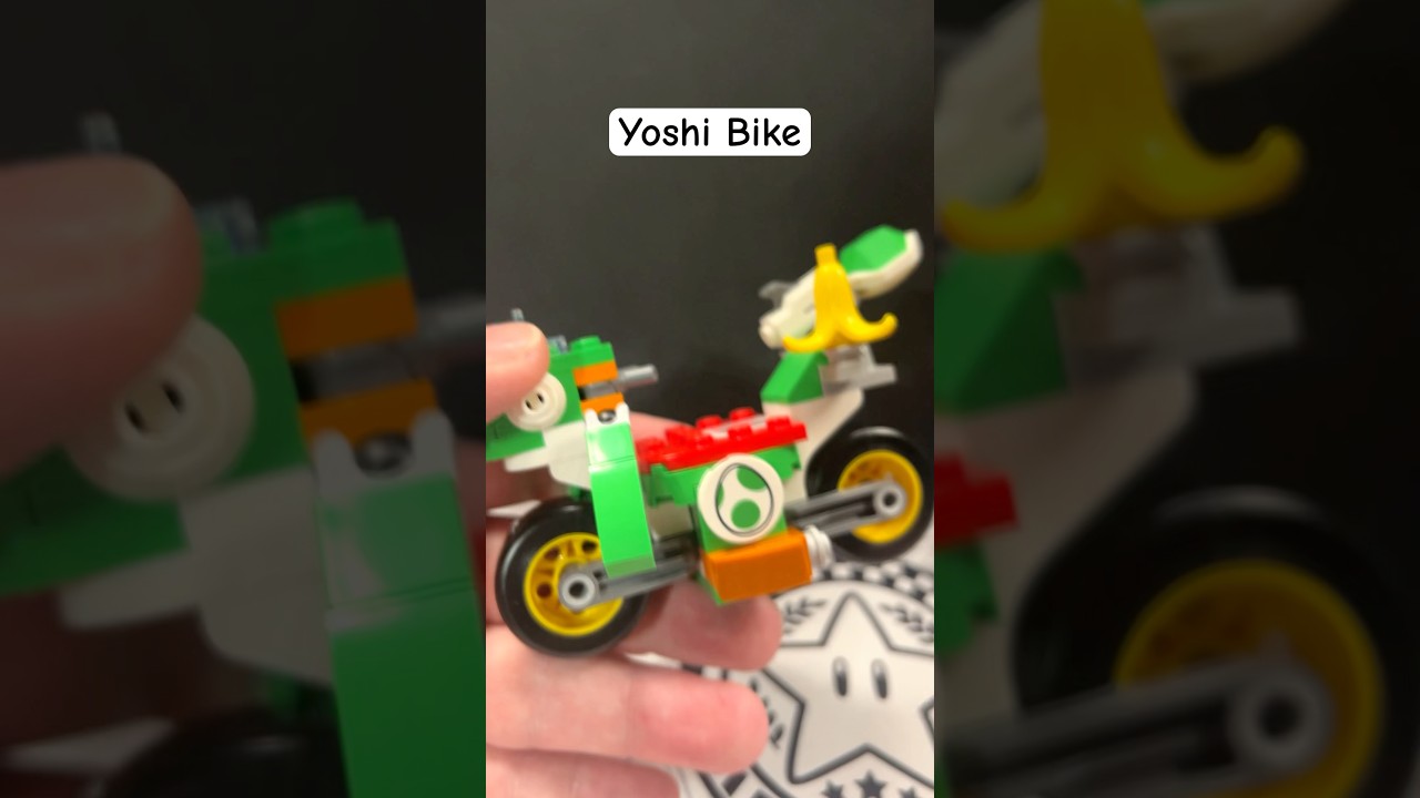 Mario Kart Yoshi Bike Assembly #lego #legomario