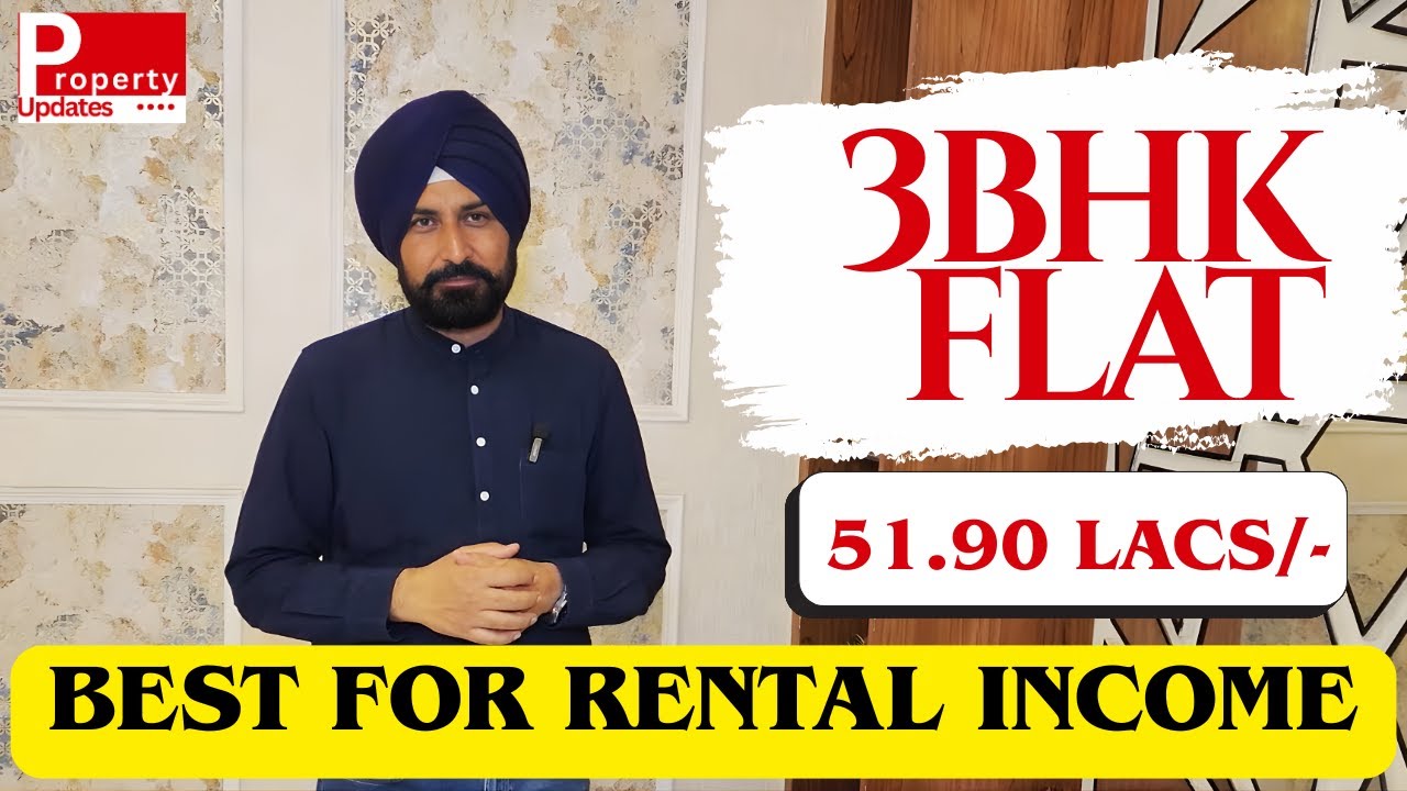 100 Gaj 3Bhk Flat Kharar Ludhiana Highway Only 51.90 Lacs|