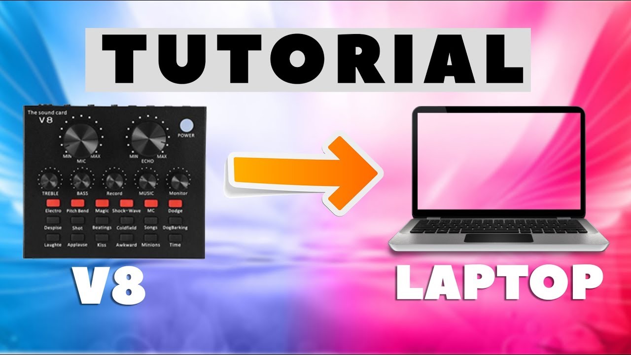 Setup V8 di Laptop cara nya gimana ? Tutorial Menghubungkan soundcard v8 Ke PC
