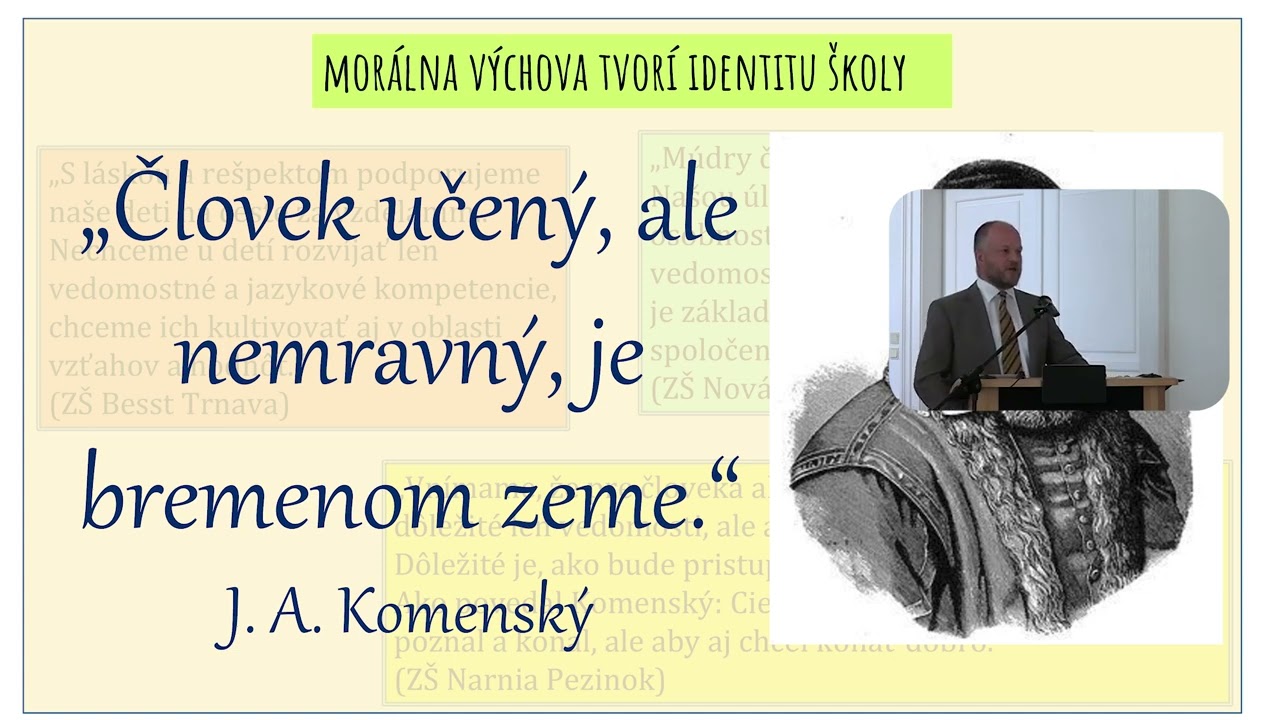 Marek Wiesenganger – Nové kurikulum a výchova charakteru